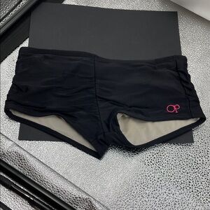 2.8.26 Ocean Pacific Op Women's Swim Shorts in Black & Pink (XS)